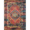 Vintage Marrakech Vloerkleed Zwart / Multi Laagpolig - 140x200 CM