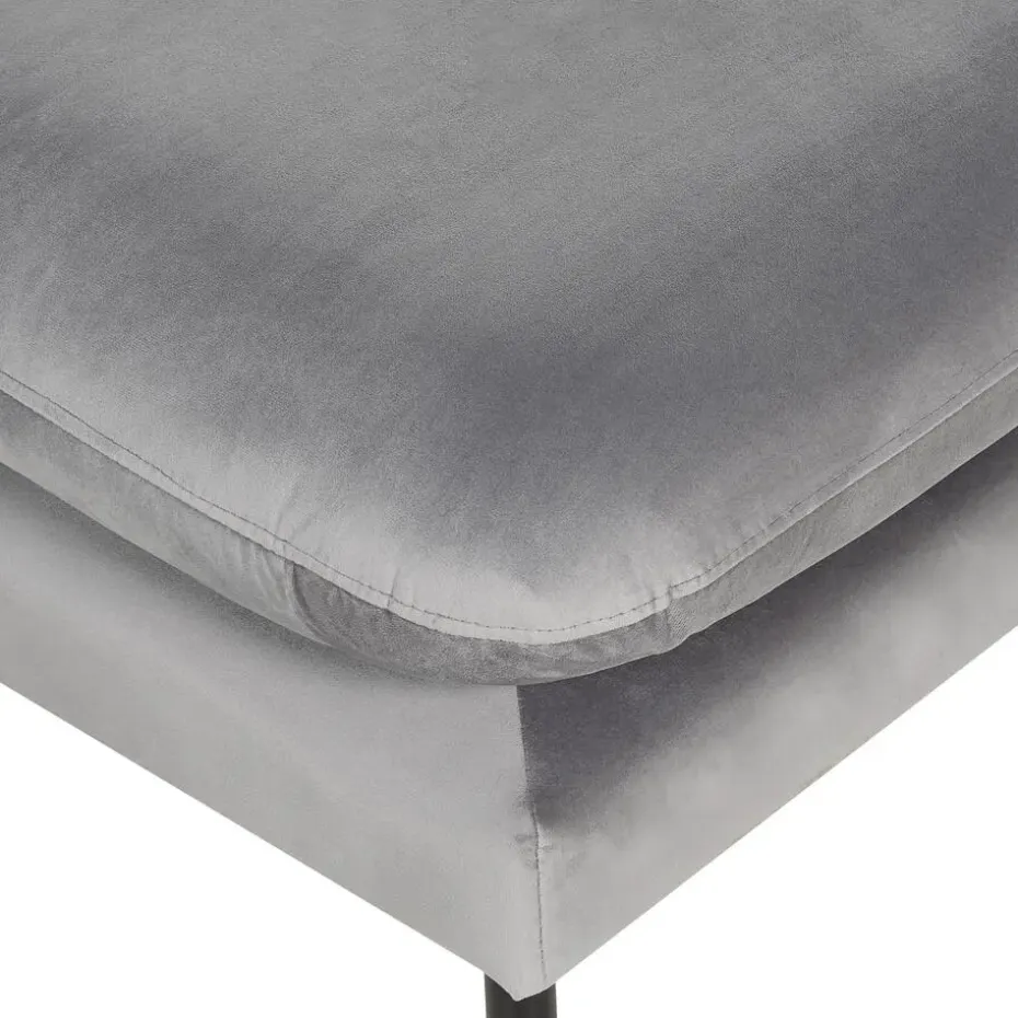VINTERBRO - Ottomaan - Grijs - Fluweel