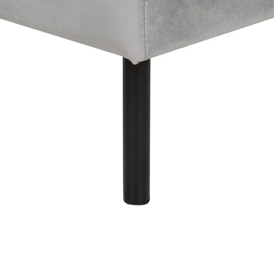 VINTERBRO - Ottomaan - Grijs - Fluweel