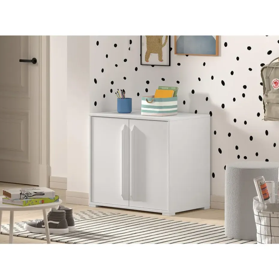 Vipack commode Sam 2 deuren - 62x43x68 cm - wit