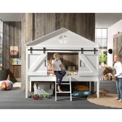 Vipack halfhoogslaper Bernie - wit - 218,3x101x201,8 cm