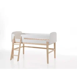 Vipack halfhoogslaper Kiddy - wit - 204,4x129,4x120 cm