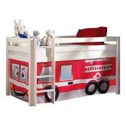 Vipack halfhoogslaper Pino brandweerset - wit