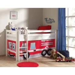 Vipack halfhoogslaper Pino brandweerset - wit