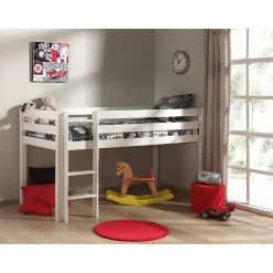 Vipack halfhoogslaper Pino - wit - 114x105,3x209,3 cm