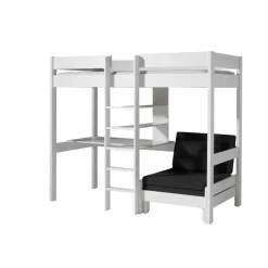 Vipack hoogslaper met slaapbank Pino - wit - 208,3x105,2x174,4 cm