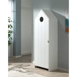 Vipack kledingkast Casimi 1 deurs - wit - 171,5x57,6x37 cm