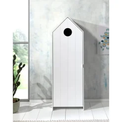 Vipack kledingkast Casimi 1 deurs - wit - 171,5x57,6x37 cm
