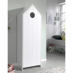 Vipack kledingkast Casimi 1 deurs - wit - 171,5x57,6x37 cm