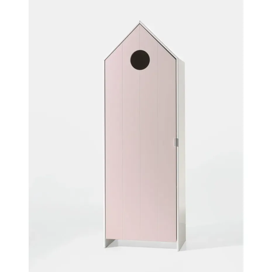Vipack kledingkast Casimi 1 deurs - roze - 171,5x57,6x37 cm