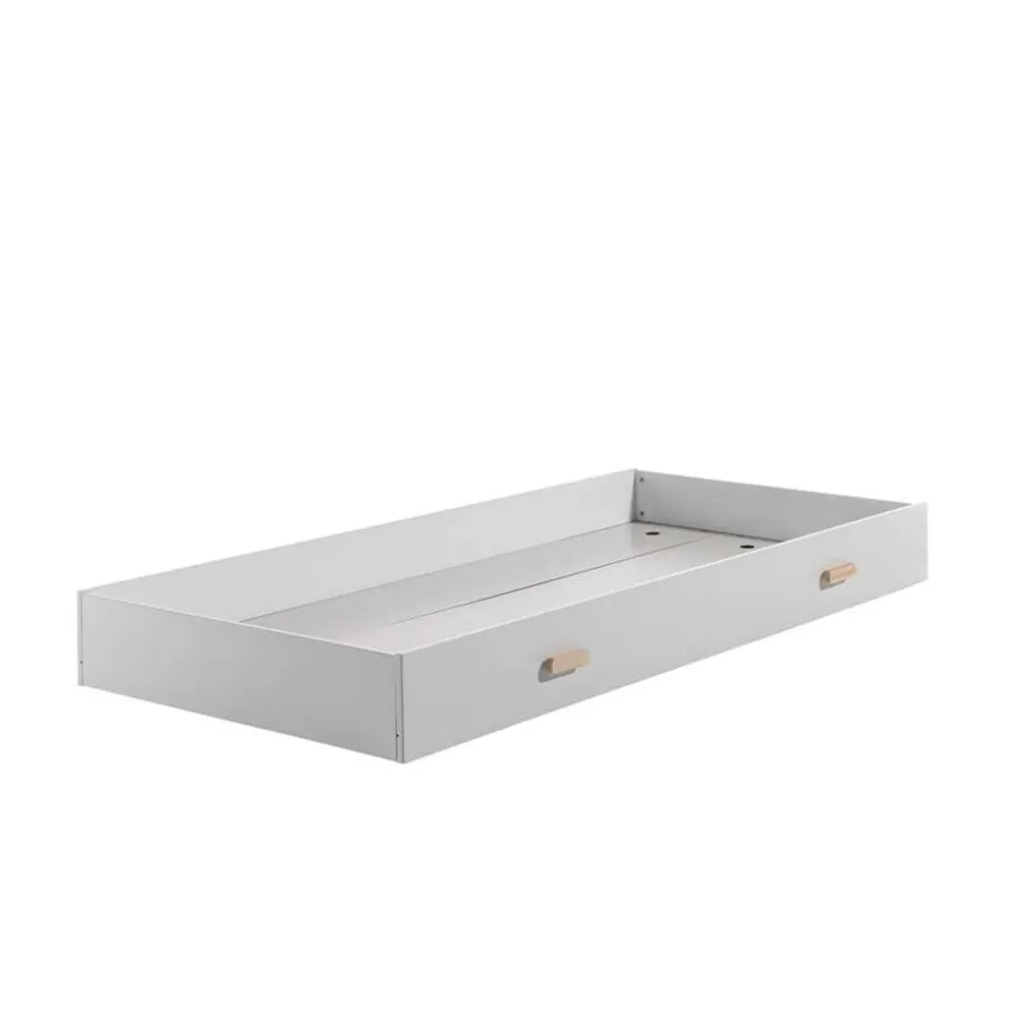 Vipack rolbed Kiddy - wit - 194x94x20 cm