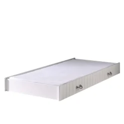 Vipack rolbed Lewis - wit - 199x94x18,5 cm