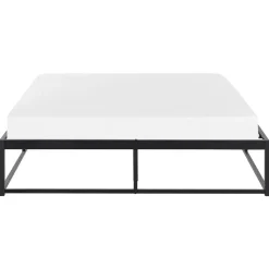 VIRY - Tweepersoonsbed - Zwart - 140 x 200 cm - Metaal