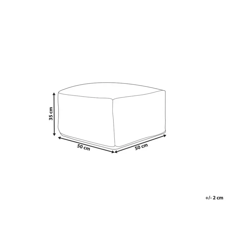 VISHVI - Poef - Blauw - Katoen