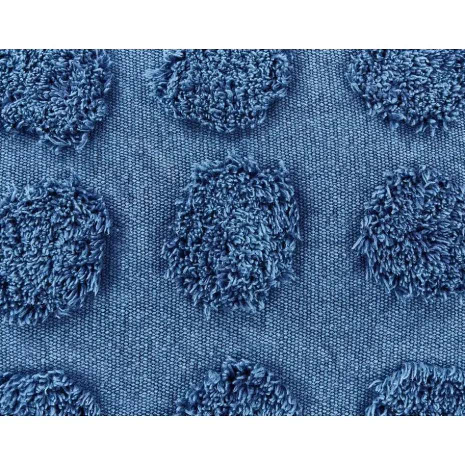 VISHVI - Poef - Blauw - Katoen