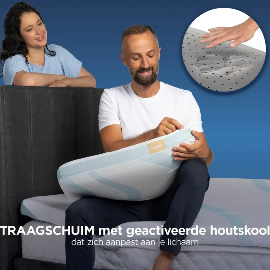 Vitapur Kussen - Hoofdkussen nekklachten - 40x60 cm