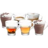 Vivalto Design Koffie/thee glazen - 6x stuks - glas - 280 ml