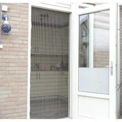 Vliegengordijn / Deurgordijn - Robin - 90x220 cm - Grijs / Taupe