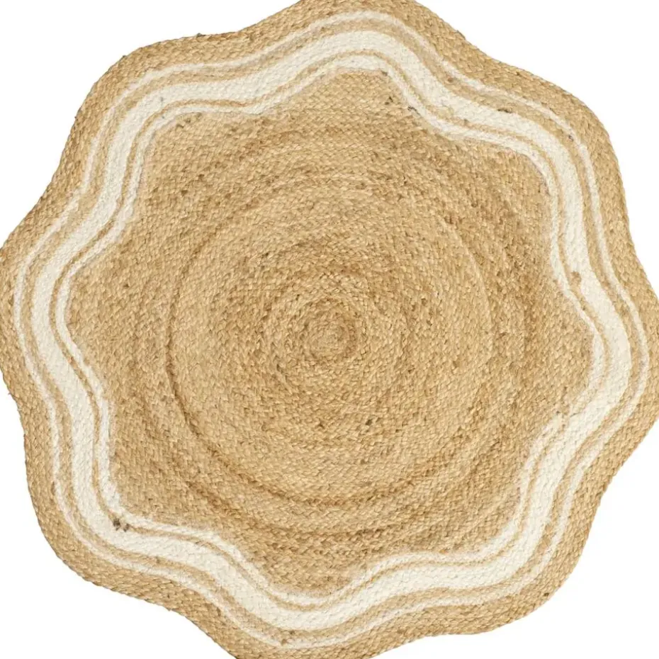 Vloerkleed Alandi - beige - Ø100 cm