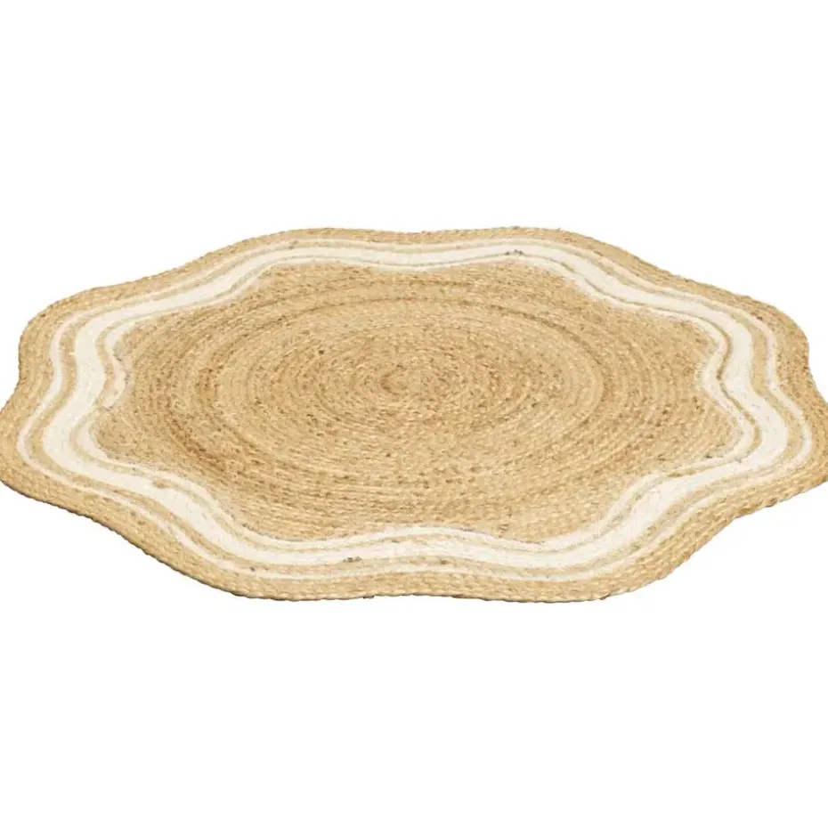 Vloerkleed Alandi - beige - Ø100 cm