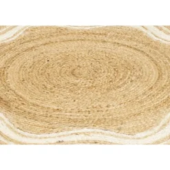 Vloerkleed Alandi - beige - Ø100 cm