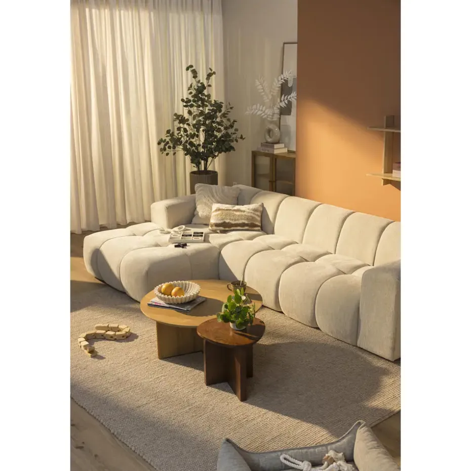 Vloerkleed Burley - beige - 160x230 cm