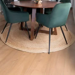 Vloerkleed Ø180cm Jute - Naturel - Kleed Bombay