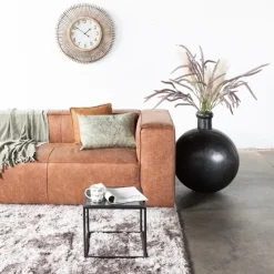 Vloerkleed Grijs Katoen Polyester - 160x230cm - Olav