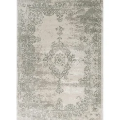 Vloerkleed Urali - crème/groen - 200x290 cm