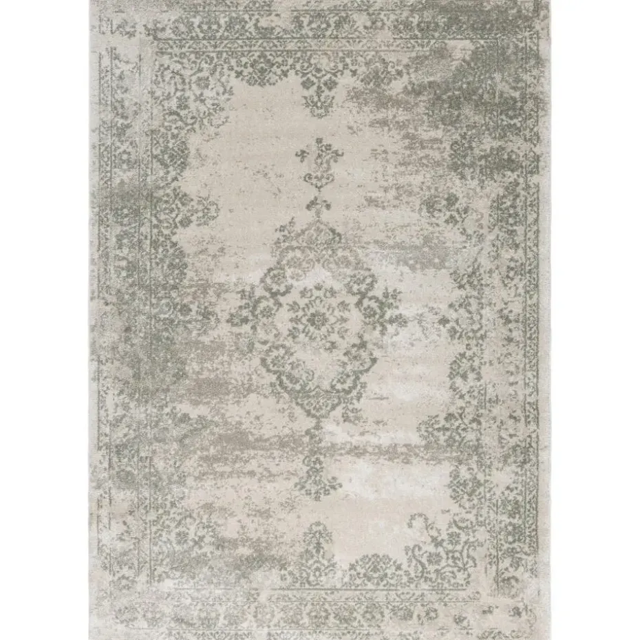 Vloerkleed Urali - crème/groen - 200x290 cm