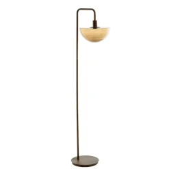 Vloerlamp Baylie - Bruin - 43x30x165cm