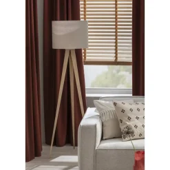 Vloerlamp Gaia - naturel - Ø50x150 cm