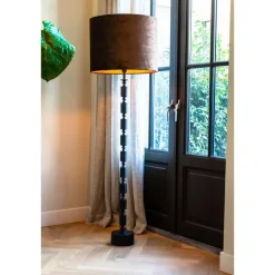 Vloerlamp Gitaya - Zwart - Ø18cm