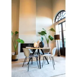 Vloerlamp Gitaya - Zwart - Ø18cm