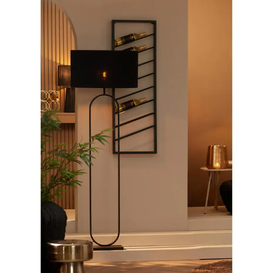 Vloerlamp Jamiri - Zwart - 30x15x142cm