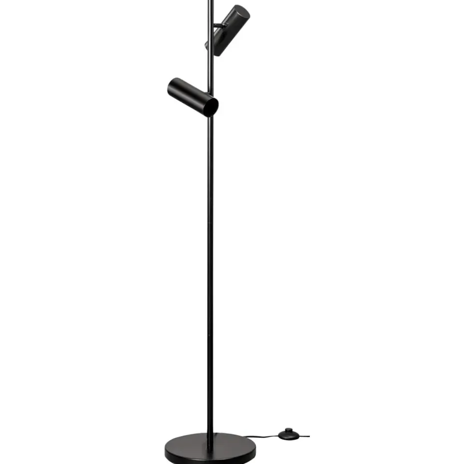 Vloerlamp Napels - zwart - 140 cm