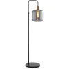 Vloerlamp Toulouse - zwart - 108-150x35x28 cm
