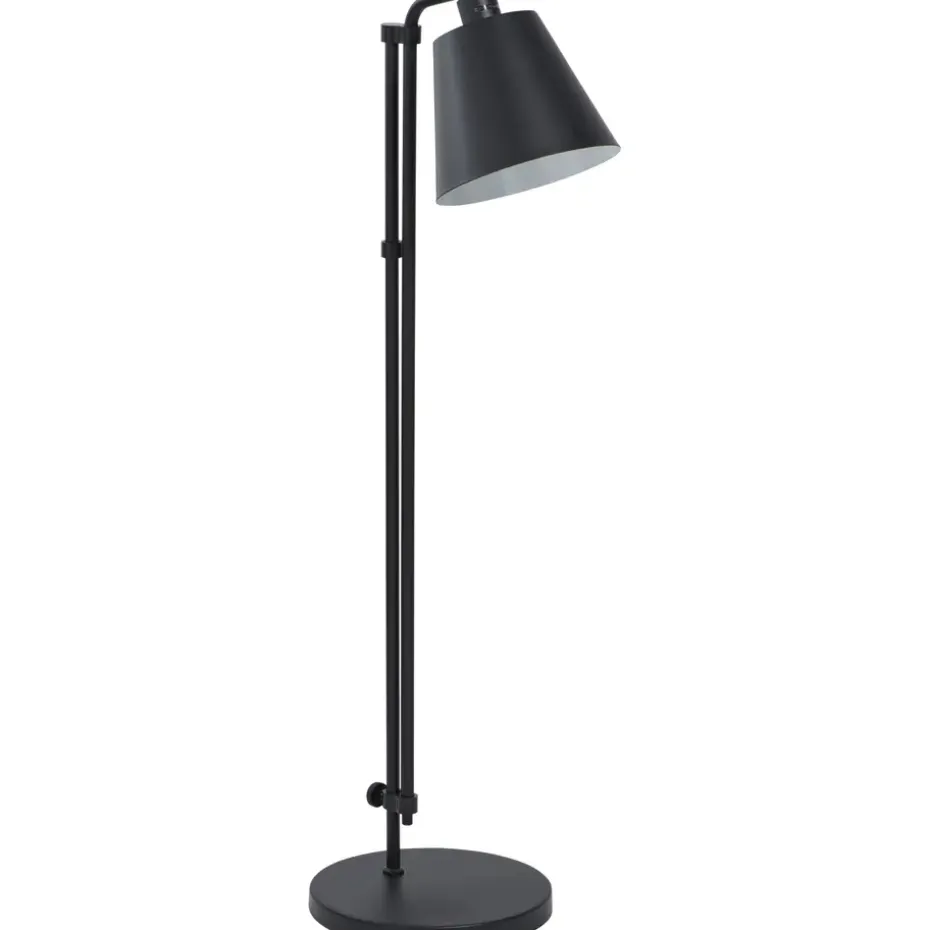 Vloerlamp Xemm - zwart metaal - E27 - 110x30xØ25 cm