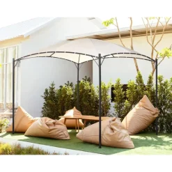 VOMERO - Tuinpaviljoen - Beige - Staal