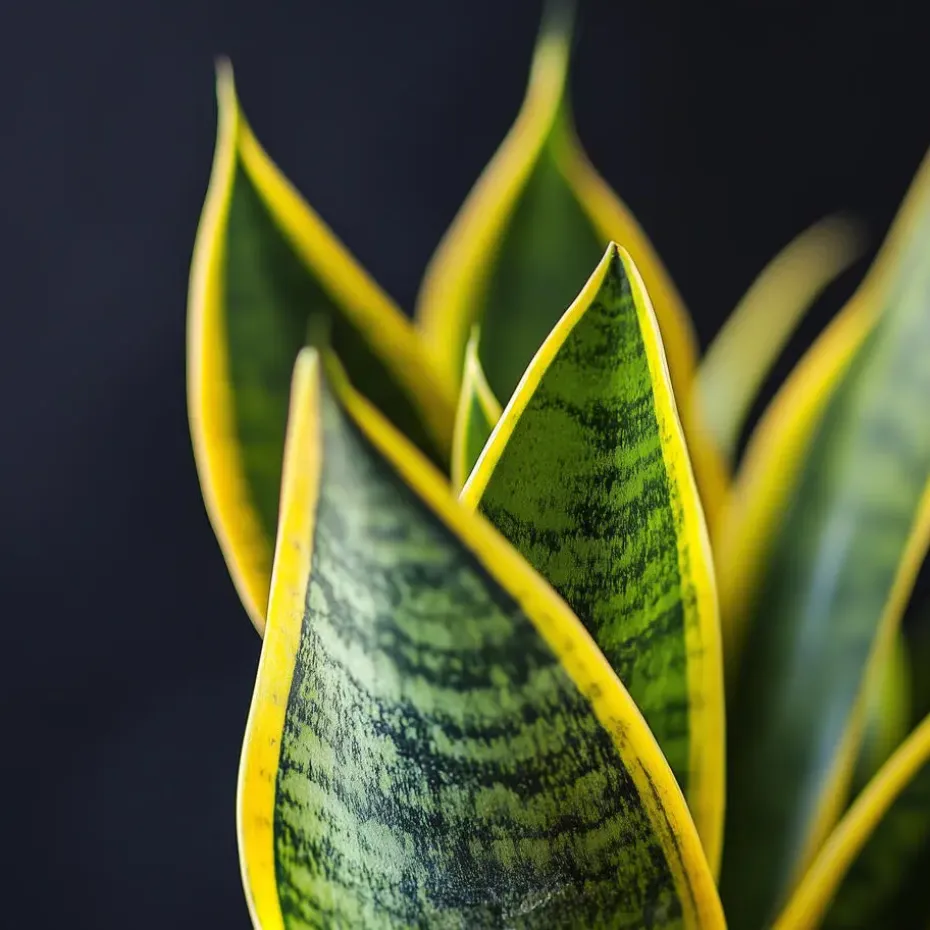 Vrouwentong - Set van 3 - Sansevieria 'Futura Superba' - Hoogte 35-40cm - ⌀12cm