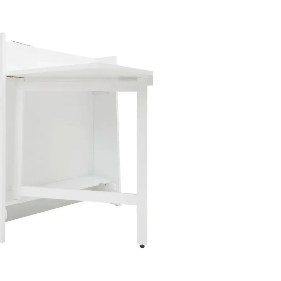 Walter - Eettafel 84x80 cm 3-persoons in wit MDF