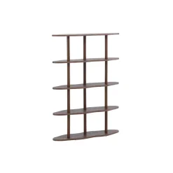 Wandkast Donkerbruin - 105x30x140cm - Moln