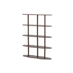 Wandkast Donkerbruin - 105x30x140cm - Moln