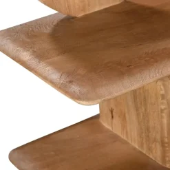 Wandkast Naturel Mangohout - Open - 170x35x140cm - Solis