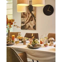 Wandklok Malaga - zwart MDF - Ø40 cm