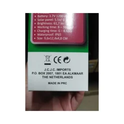 Wandlamp - solar - tuinverlichting - LED - IP44 - 10 cm