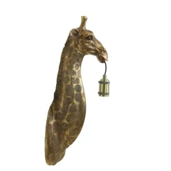 Wandlamp Giraffe - Antiek Brons - 20.5x19x61cm