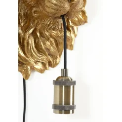 Wandlamp Lion - Brons - 33.5x19x40.5cm