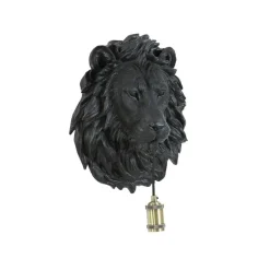 Wandlamp Lion - Zwart - 33.5x19x40.5cm