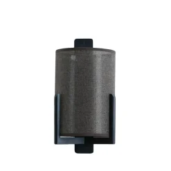 Wandlamp Litto - Mat zwart - 22x18x36cm